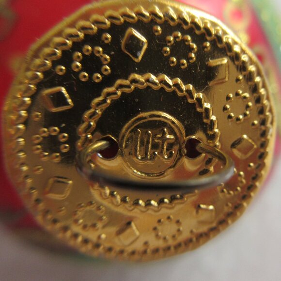 Unique Treasure Handcrafted Glass Faberge Inspired Ornament Jeweled Egg Ornament - Picture 4 of 12